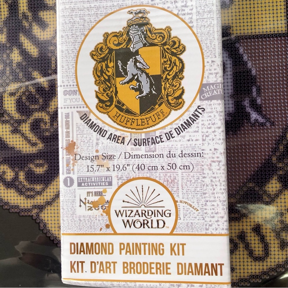 Hufflepuff Crest Diamond Art club Dotz Art fabric panel , instructions chart - Picture 4 of 9
